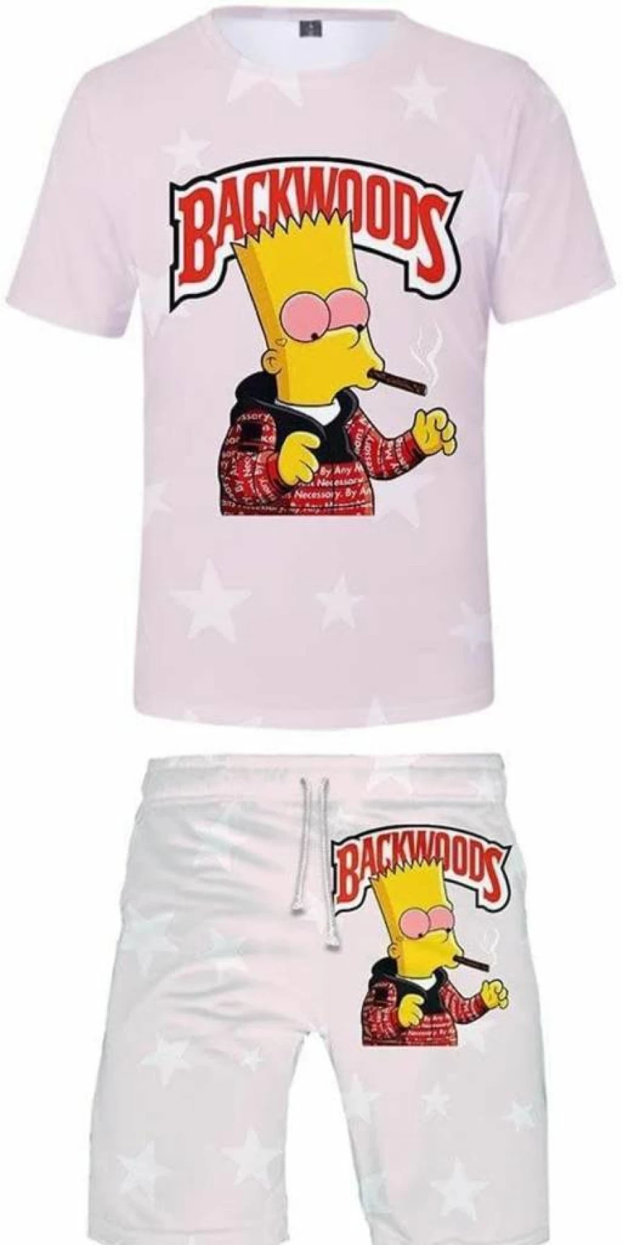 FEIRUIJI Anime Casual T-Shirt and Shorts Set for Men & Women - Beach Tracksuit, Swim Trunks, Summer Outfit