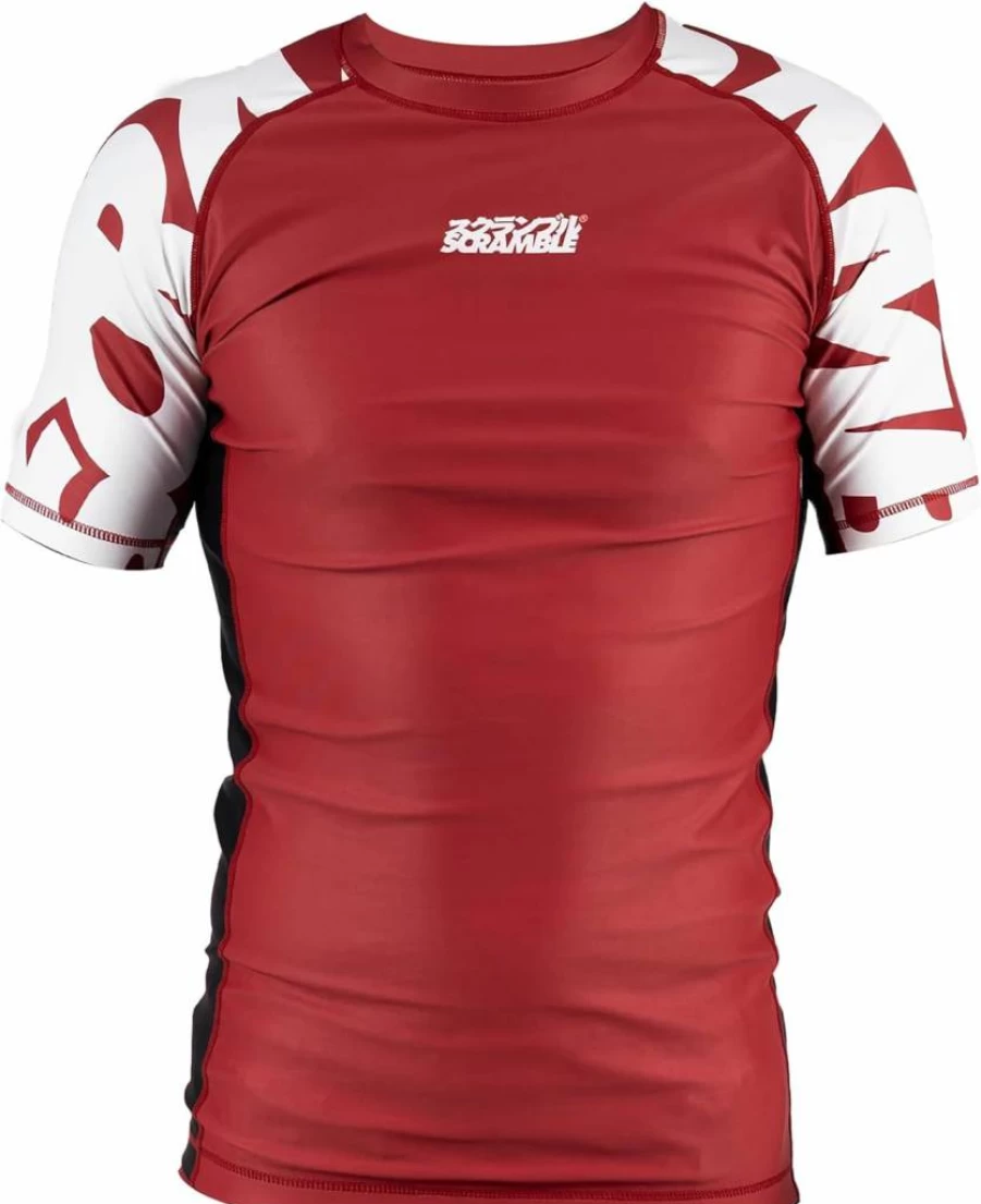 SCRAMBLE Baka Short Sleeve Rashguard - UPF Sun Protection, Quick-Dry, Lightweight Men's Training Shirt for MMA, BJJ, and Martial Arts