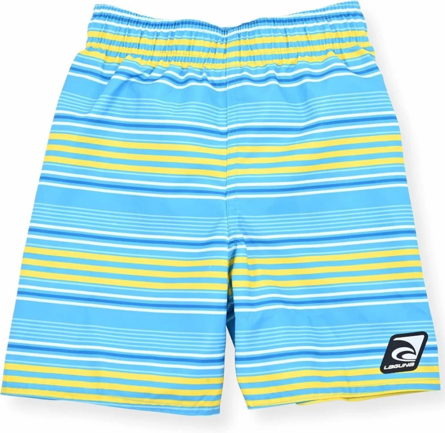 LAGUNA Boys UPF 50+ Sun Protection Swim Set - 2 Piece Rash Guard & Swim Trunks for Kids
