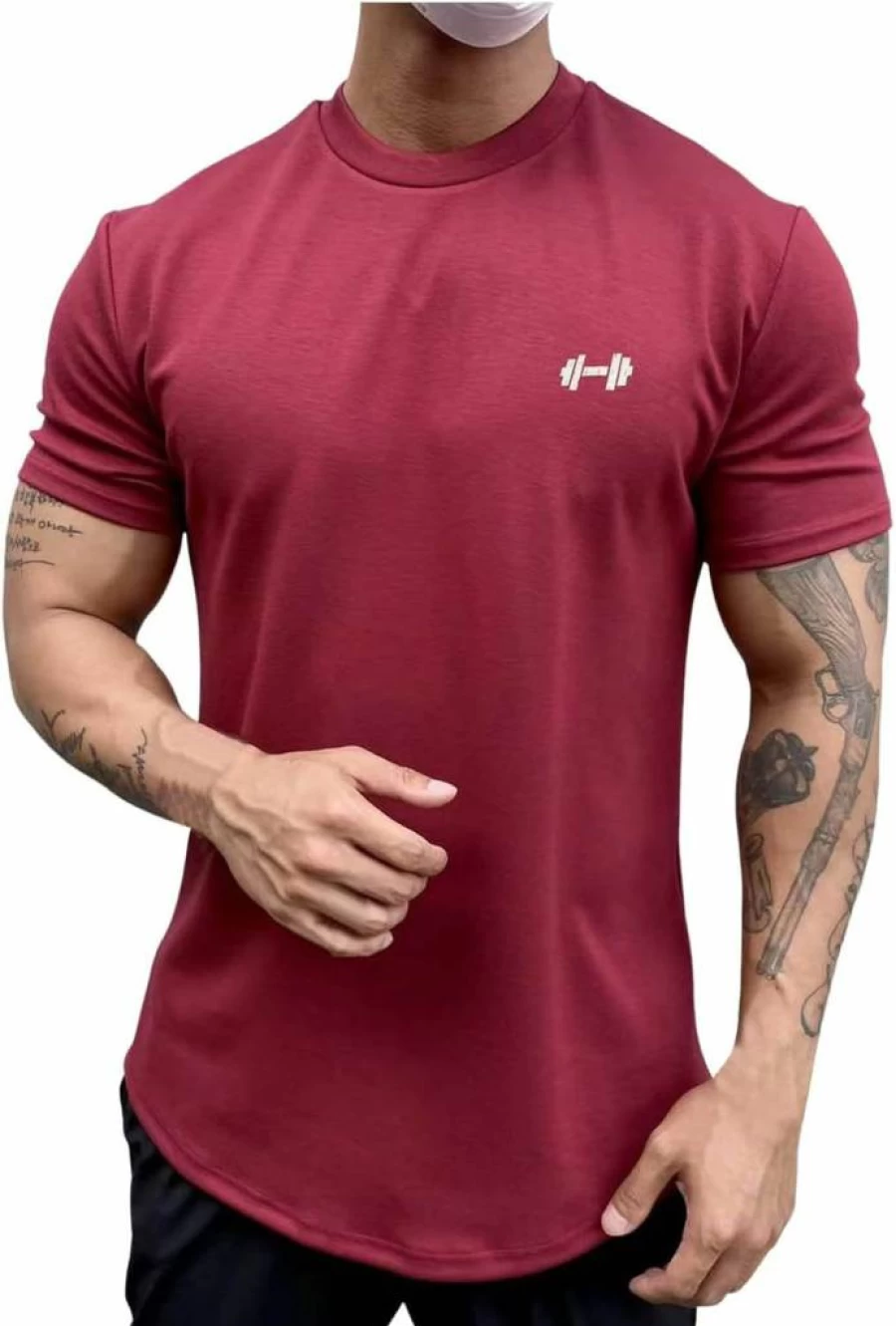 Generic Men's Casual Short Sleeve T-Shirt with Pocket - Summer Basic Solid Print Tee Top Pack