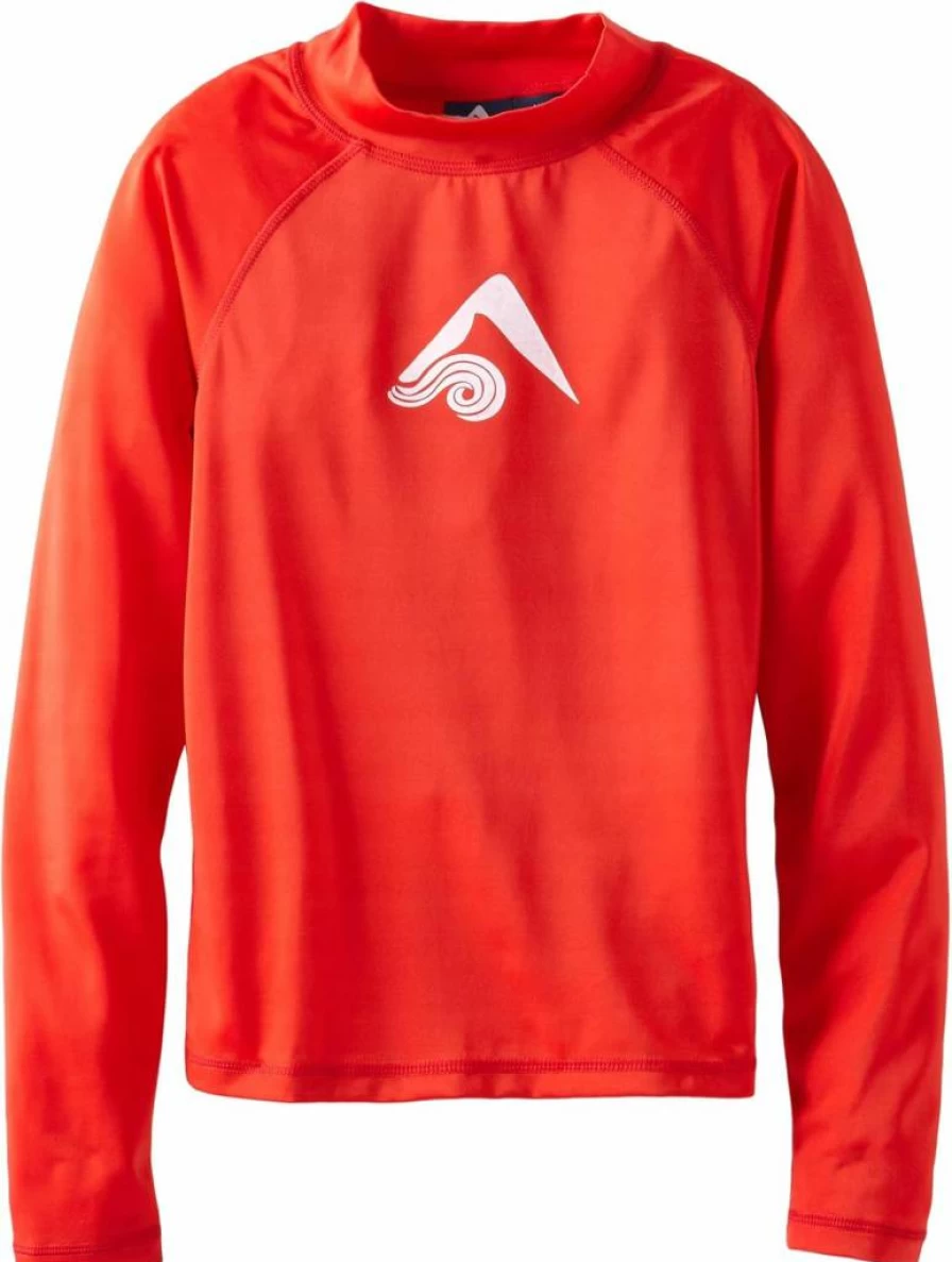 Kanu Surf Boys' Platinum Long-Sleeve Rashguard UPF 50+ Sun Protection Swim Shirt