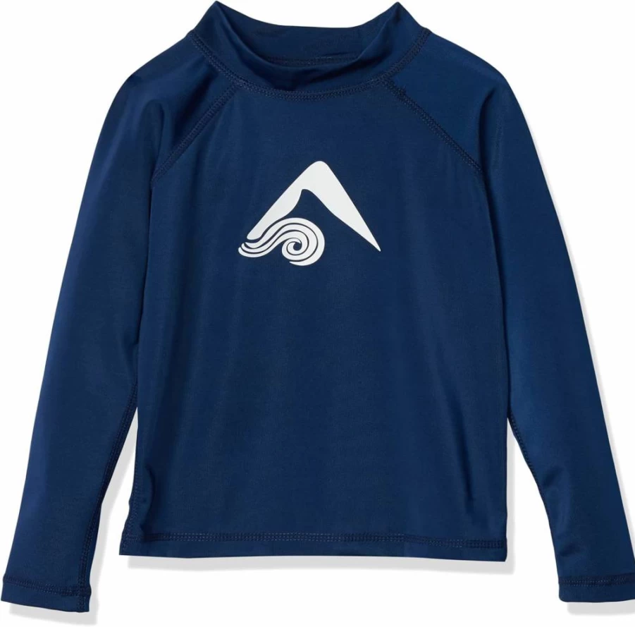 Kanu Surf Boys' Platinum Long-Sleeve Rashguard UPF 50+ Sun Protection Swim Shirt