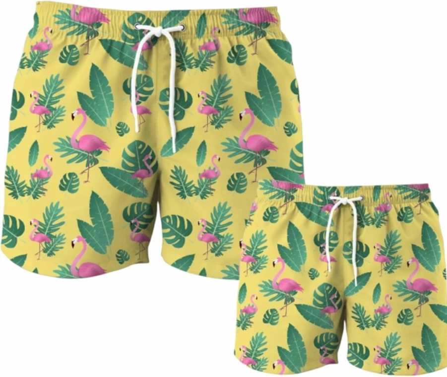 Father and Son Matching Swim Shorts Set - Generic Brand Family Beach Swimwear
