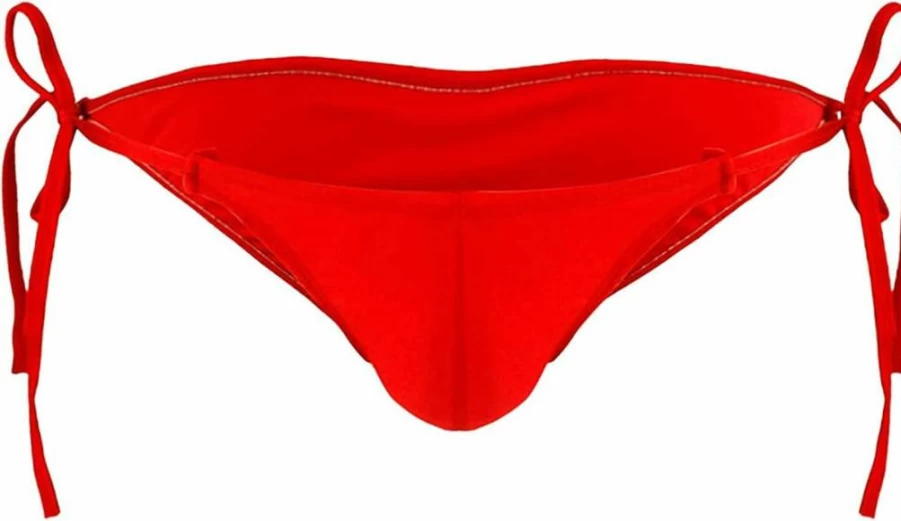 KKmeter Men's T-Back Bulge Pouch Bikini Briefs - String Tie Side Lingerie Underwear & Swimwear