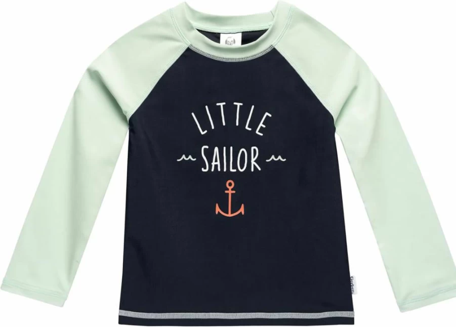 Gerber Boys' Rashguard Swim Set - Long Sleeve UV Protection Bathing Suit for Toddlers